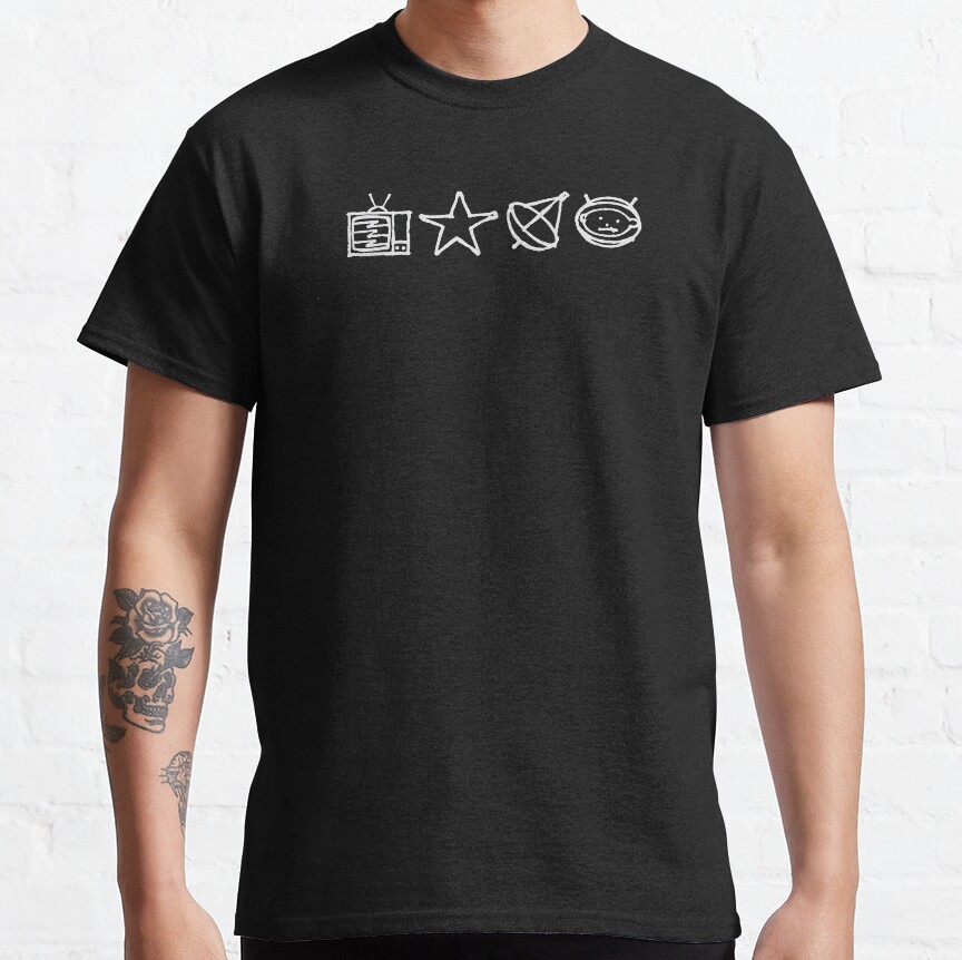 ssrcoclassic_teemens10101001c5ca27c6front_altsquare_product1000x1000.u1-4 U2 - Zoo Tv Symbols - White T-Shirt Official Cow Anime Merch