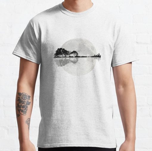 Moonlight Nature Guitar T-Shirt Official Cow Anime Merch