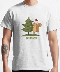 Christmas Tree Hugger T-Shirt Official Cow Anime Merch