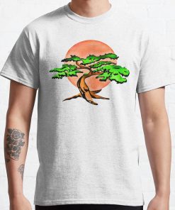 Miyagi Bonsai Tree Drawing T-Shirt Official Cow Anime Merch