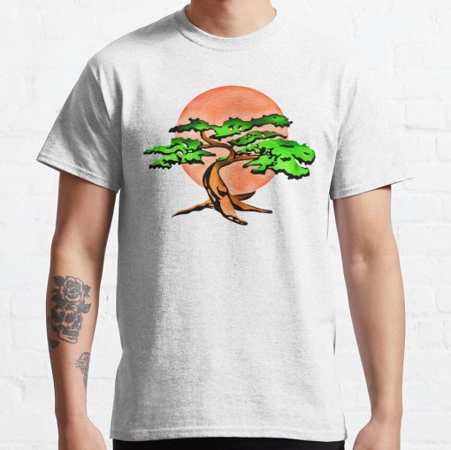 Miyagi Bonsai Tree Drawing T-Shirt Official Cow Anime Merch