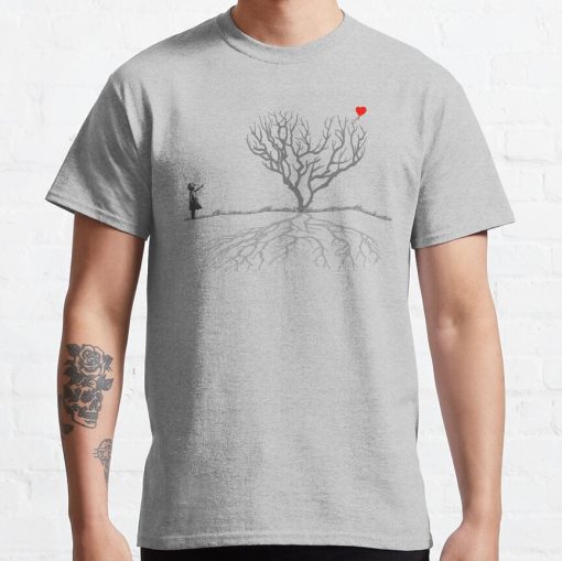 Banksy Heart Tree T-Shirt Official Cow Anime Merch