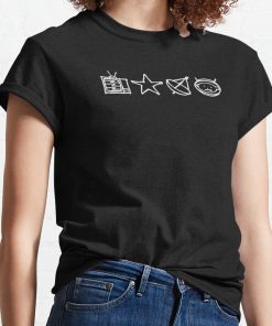 U2 - Zoo Tv Symbols - White T-Shirt Official Cow Anime Merch