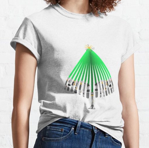 Lightsaber Christmas Tree T-Shirt Official Cow Anime Merch