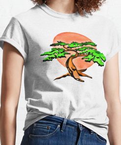 Miyagi Bonsai Tree Drawing T-Shirt Official Cow Anime Merch