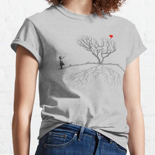 Banksy Heart Tree T-Shirt Official Cow Anime Merch