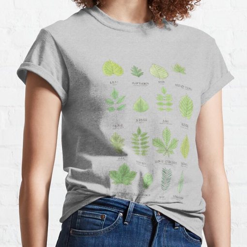 Leaf Id Chart T-Shirt Official Cow Anime Merch