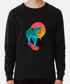 Retrowave Coyote Sweatshirt Official Cow Anime Merch